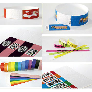 tyvek one-off paper wristband